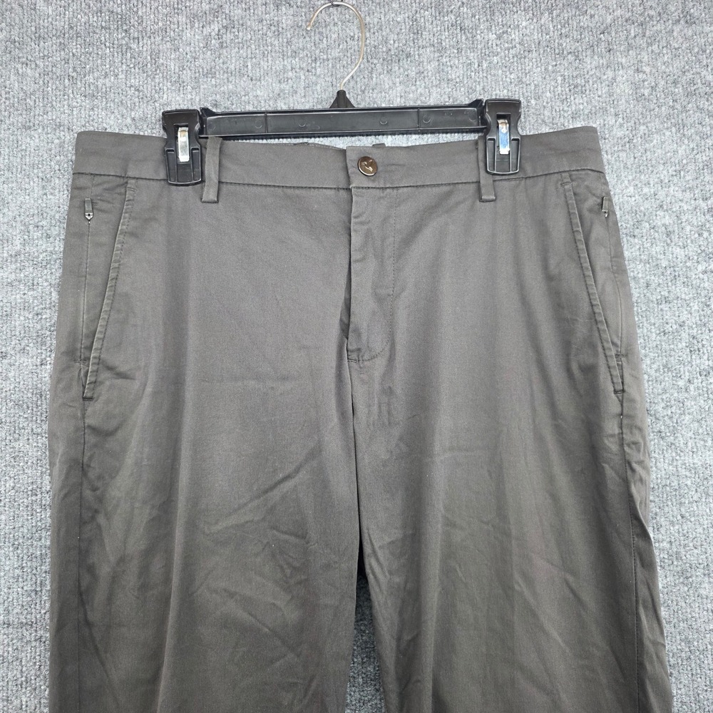 BirdDogs Men's Gray Chino Pants Size 34x34 Flat‎ Front Casual Dress Pants